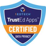 TrustEd Apps Data Privacy Certified Badge Oct 2023-259x266